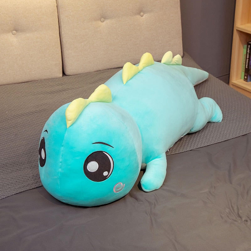 Kawaii Giant Dino Plushie Toy: Soft Stuffed Dinosaur Animal Doll