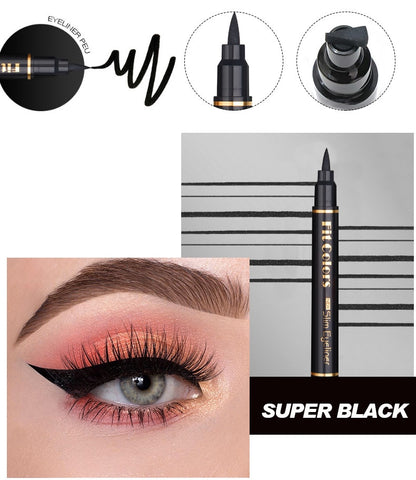 Big Seal Stamp Liquid Eyeliner Pen Waterproof Fast Dry Black Eye Liner Pencil With Eyeliner Cosmetic Double-ended Eyeliner