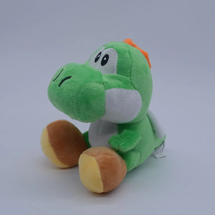 Yoshi Plush Toy 20cm Super Mario Bros Plushie Video Game Green Dinosaur Stuffed Animal Toys Doll Christmas Birthday Gift