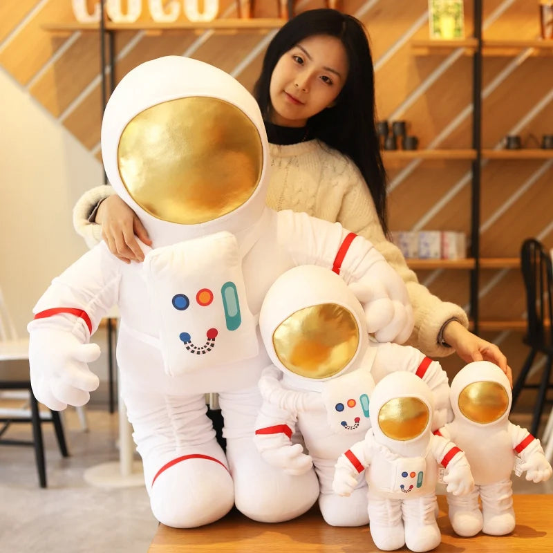 Space Series Plush Toys Astronaut Spaceman Rocket Spacecraft Stuffed Plush Doll Sofa Pillow Boys Kids Birthday Gifts