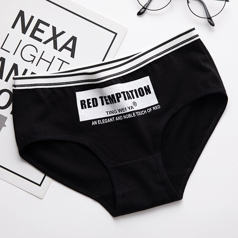 7PCS/Lot Women's Underwear Cute Cotton Panties Seamless Briefs For Girl Ladies Lingerie Cartoon Pantys Print Underpants