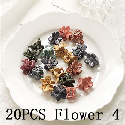 30/50PCS/Set Girls Cute Colorful Flower Star Mickey Small Hair Claws Kids Sweet Hairpins Hair Clips Fashion Hair Accessories