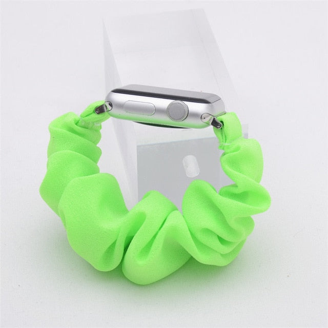 Scrunchie Elastic Watch Straps Watchband for Apple Watch Band Series 7 6 5 4 38mm 40mm 42mm 44mm for iwatch 45/41mm Bracelet