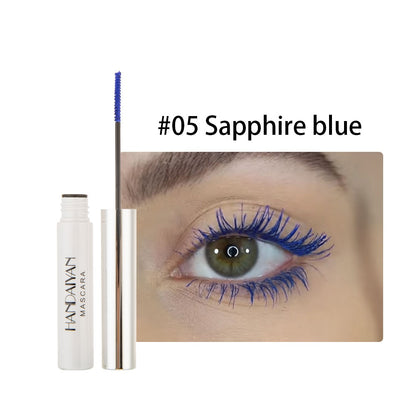 Color Mascara Waterproof Fast Dry Eyelashes Curling Lengthening Makeup Eye Lashes Blue Green Red Purple Black White Ink Mascara