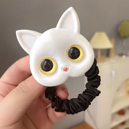 New Women Cute Cat Rubber Bands Elastic Hair Bands Korean Headwear Children For Girls Lovely Hair Accessories Ornaments
