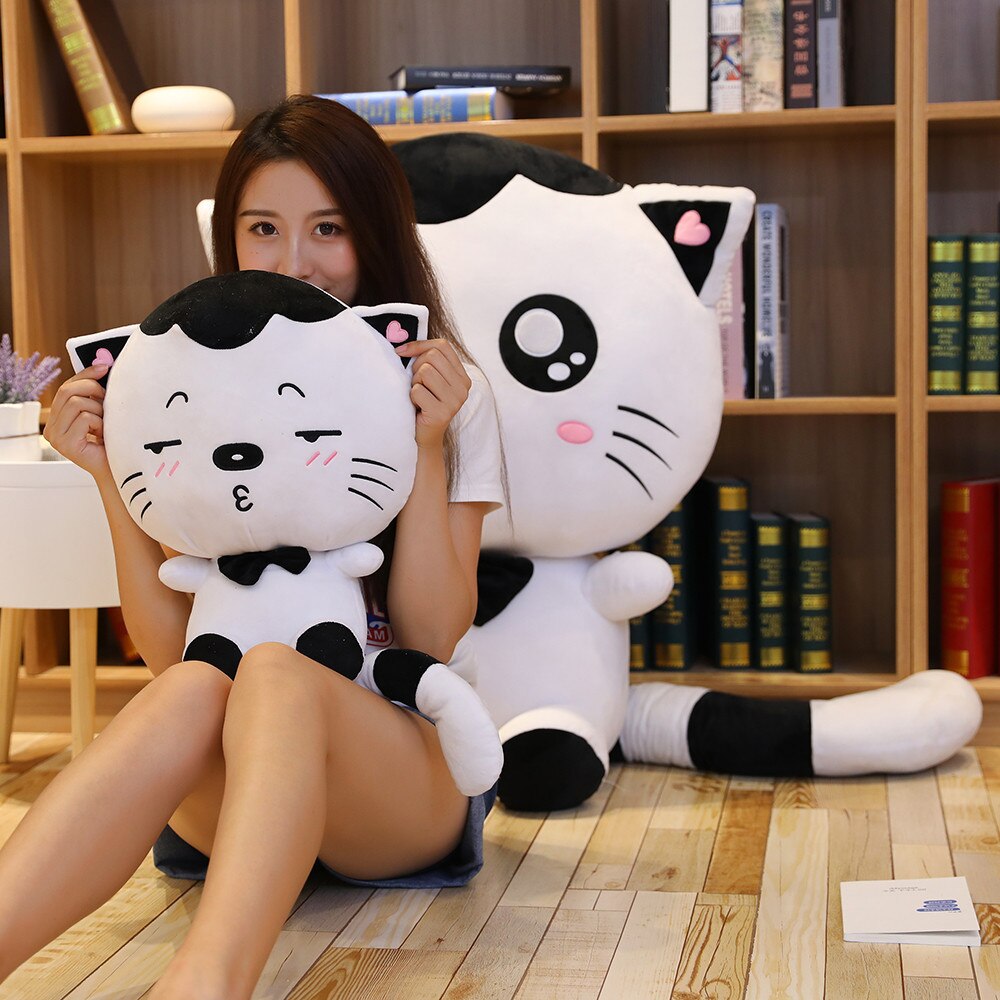 Giant Cat Plush Toy Cute Big Face Kitty Soft Huge Doll Girl Sleeping Bed Pillow Large Meng Doll Birthday Gift Girl Confession Gift