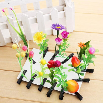 1PC Funny Show Bean Sprout Bobby Hairpin Flower Plant Hair Clips For Kids Girls Women Hair Styling Tool