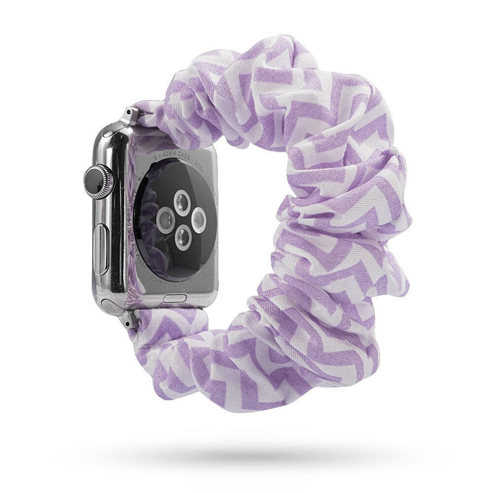 Scrunchie Elastic Watch Straps Watchband for Apple Watch Band Series 7 6 5 4 38mm 40mm 42mm 44mm for iwatch 45/41mm Bracelet