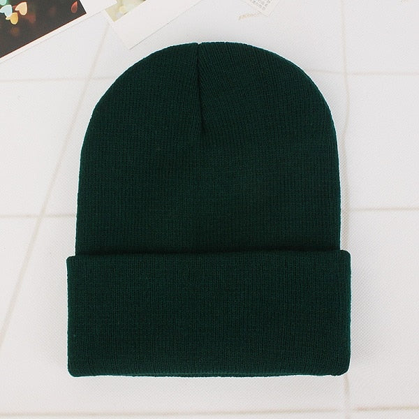 Winter Hats for Woman New Beanies Knitted Fluorescent Cute Hat Girls Autumn Female Beanie Caps Warmer Bonnet Ladies Casual Cap