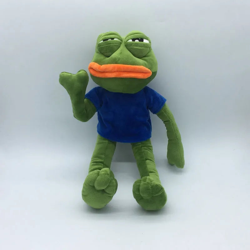 42cm Magic Expression Pepe The Frog Sad Frog Plush Meme Dolls Stuffed Animal Toy Gift