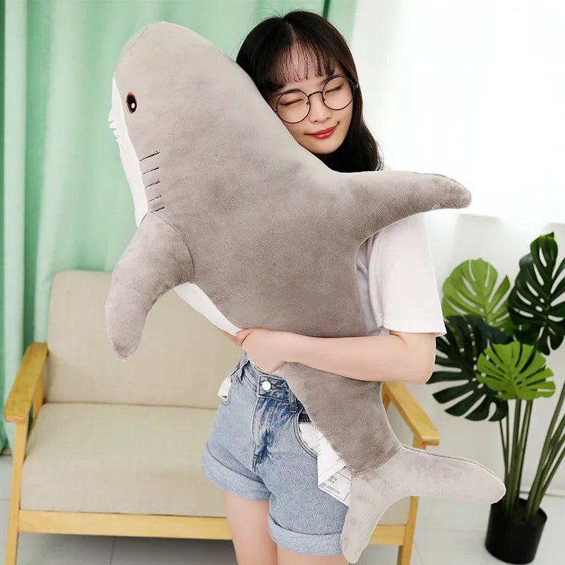 GIANT Shark Plushie 140cm Stuffed Animal Plush Toys Blue Pink Purple Yellow Rainbow Pillow Big Large Kids Christmas Gift