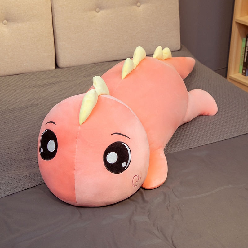 Kawaii Giant Dino Plushie Toy: Soft Stuffed Dinosaur Animal Doll