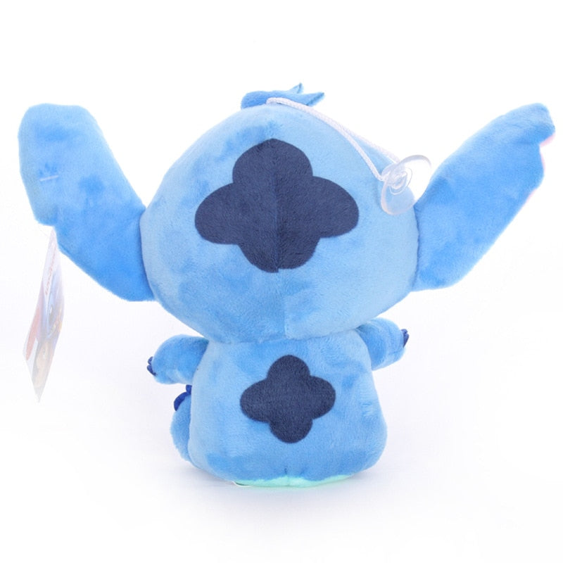 Disney Lilo & Stitch 20cm Pink Blue Couple Kawaii Cartoon Plush Toys Anime Stuffed Keychain Pendant Dolls Girl Kid Birthday Gift