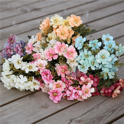 7 forks / bouquet peony fake flower silk flower peony bouquet wedding home decoration fake peony rose