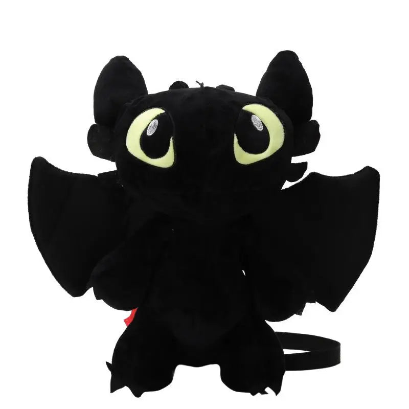 Kawaii How To Train Your Dragon 3 Black Dragon Without Teeth Night Fury Plush backpack Shoulder Bag Kids Gift Stuffed Plush Toys