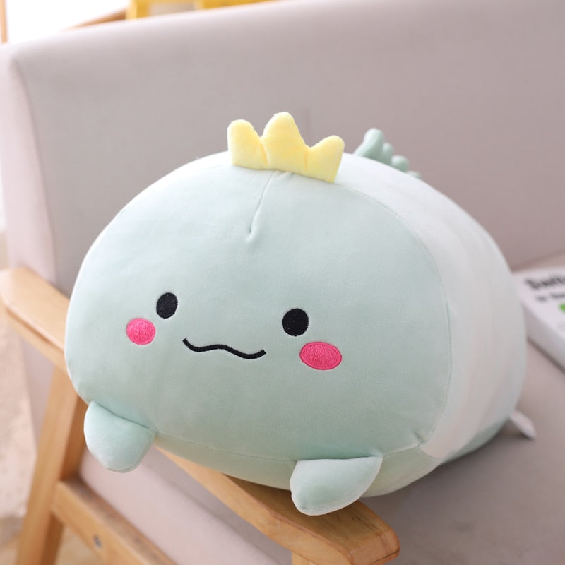 18-28CM Soft Cartoon Pillow Plushies Cushion Cute Fat Dog Cat Totoro Penguin Pig Frog Plush Toy Stuffed Animal Lovely Kids Birthday Gift