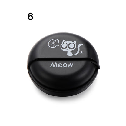 Round Earphone Case Multi-function ABS Wire Cable Organizer Rotary Storage Protective Data Line Box Headphone Storage Accessory