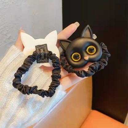 New Women Cute Cat Rubber Bands Elastic Hair Bands Korean Headwear Children For Girls Lovely Hair Accessories Ornaments