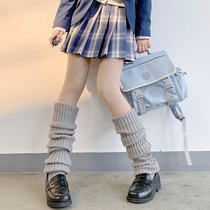 40-70CM OVER KNEE Japanese JK uniform leg warmers Korean Lolita girls' ins LONG socks girls pile up socks Foot warming cover