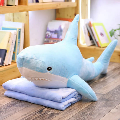 GIANT Shark Plushie 140cm Stuffed Animal Plush Toys Blue Pink Purple Yellow Rainbow Pillow Big Large Kids Christmas Gift