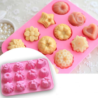 0-9 Numbers Shape Lolli Silicone Mold 3D Hand Made Sucker Sticks Chocolate Cake Jelly Candy Mold With Sticks Party Decoration