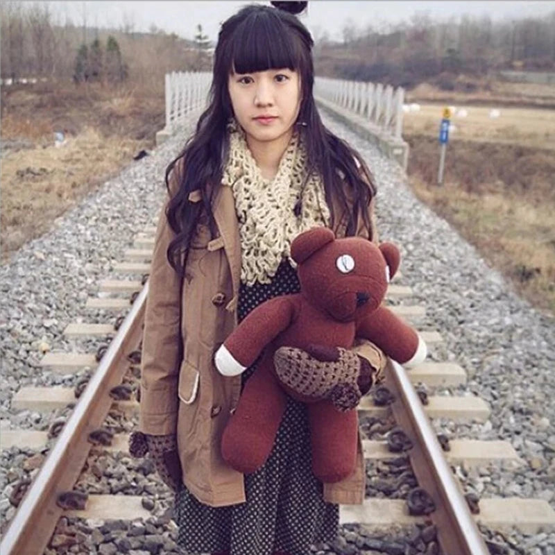 1pc 23cm Genuine Mr.Bean Plush Teddy Bear Toys Cute Stuffed Cartoon Movie Brown Figure Dolls Creative Gifts for Kids Birthday