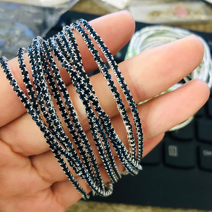 10 Pieces of Ladies Transparent Shiny Crystal Bracelet 27 Colors Full Rhinestone Elastic Bracelet Women Wristband Bracelet Gift