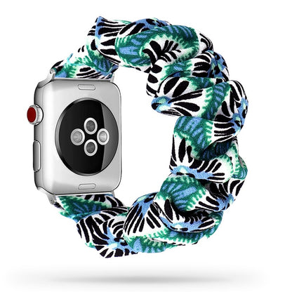 Scrunchie Elastic Watch Straps Watchband for Apple Watch Band Series 7 6 5 4 38mm 40mm 42mm 44mm for iwatch 45/41mm Bracelet