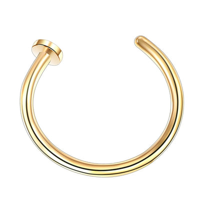 Fake Nose Ring Lip Ring C Clip Lip Piercing Burun Nose Rings Hoop Women Neuspiercing Body Jewelry Earrings