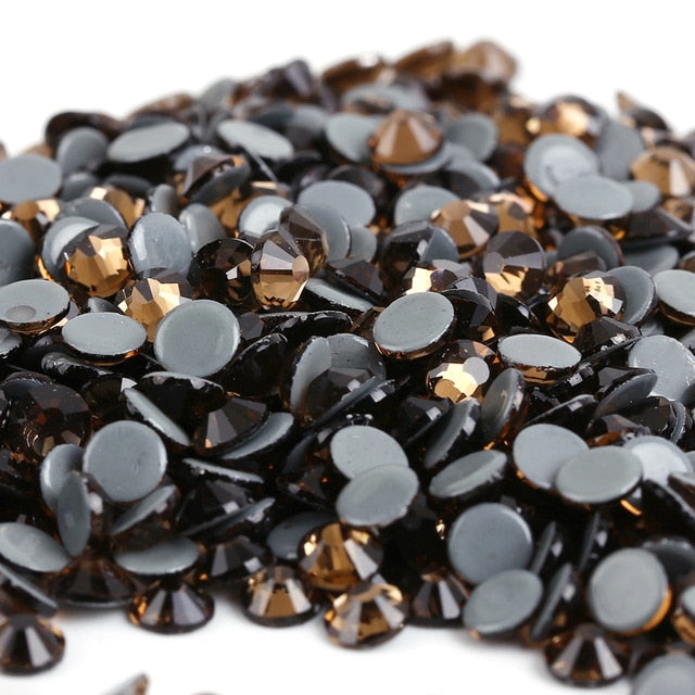 SS6-SS30 40Colors Crystal AB Better DMC Hot Fix Rhinestones,Glass Strass Hotfix Iron On Rhinestones Sewing & Fabric Decorations