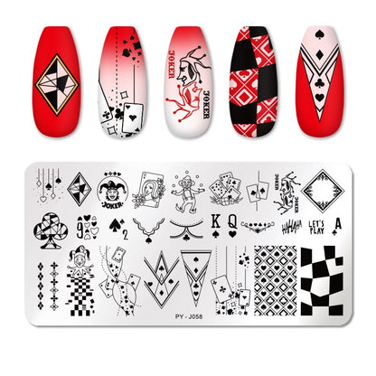 PICT YOU Rose Flower Nail Stamping Plates  Line Pictures Nail Art Plate Stamp Template Marble Leaves Image Printing Plates Tools
