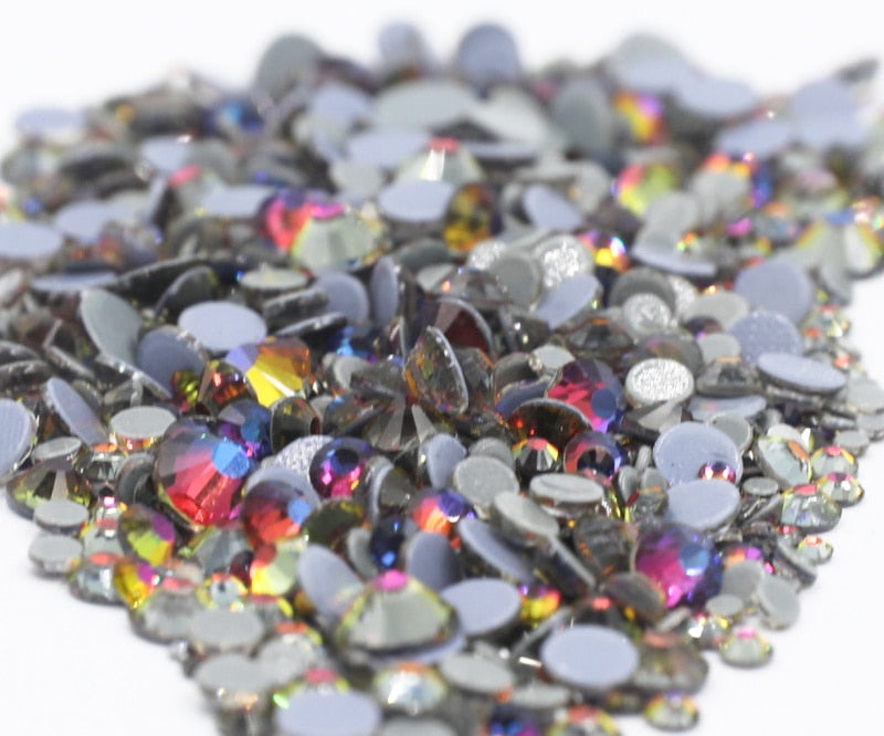 SS6-SS30 40Colors Crystal AB Better DMC Hot Fix Rhinestones,Glass Strass Hotfix Iron On Rhinestones Sewing & Fabric Decorations