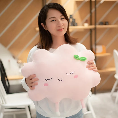 Sun Plush Toy 60cm Pink Blue Cloud Stuffed Animal Plushies Cute Kawaii Cartoon Car Pillow Bed Sofa Cushion Soft Doll Home Decor Kids Birthday Gift