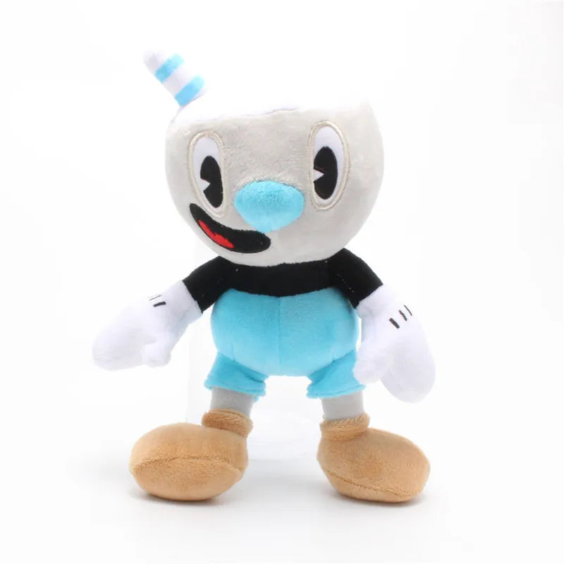 25cm Adventure Game Cuphead Plush Toy Mugman The Devil Legendary Chalice Plush Dolls Toys for Children Gifts