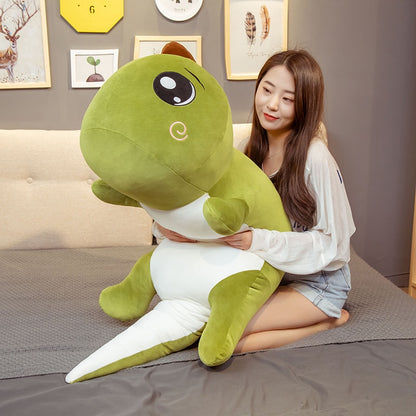 Kawaii Giant Dino Plushie Toy: Soft Stuffed Dinosaur Animal Doll