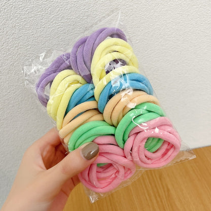50PCS Women Elastic Hair Band Scrunchie Ponytail Holder Headwear Colorful Rubber Bands Korean Girls Hair Accessories Ornaments