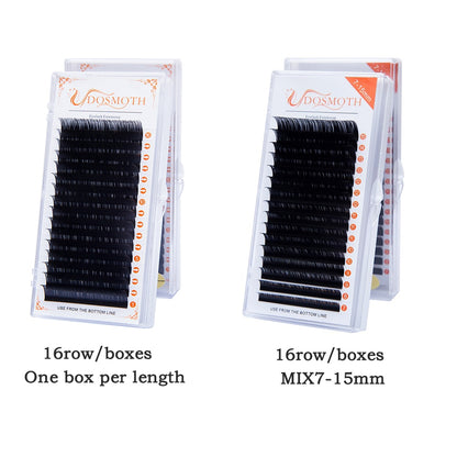 DOSMOTH 16Rows thickness 0.03 to 0.20 Faux mink eyelashes individual eyelash lashes soft  eyelash extension False eyelash