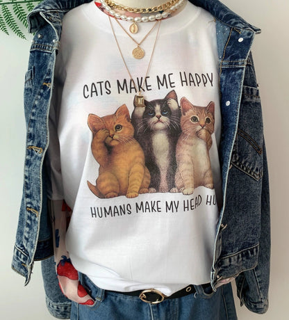 sunfiz Kawaii The Kitten Club Women T Shirt Streetwear White Cotton Short Sleeve Femme Oversized Graphic Tee Cute Grunge Tops