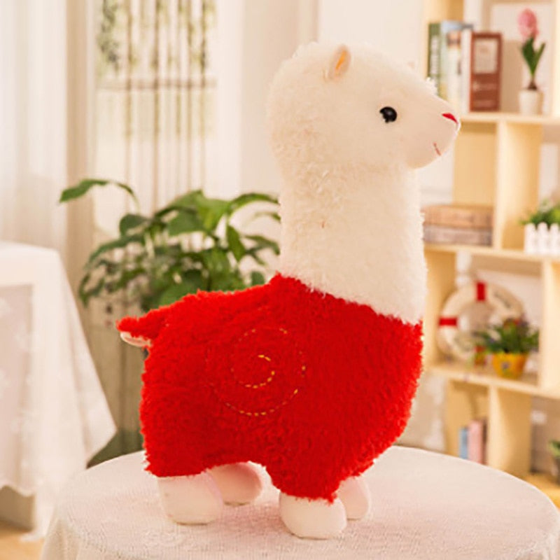 25cm New Alpaca Plush Toy 6 Colors Cute Animal Doll Soft Cotton stuffed doll Home office decor Kids girl Birthday Christmas Gift