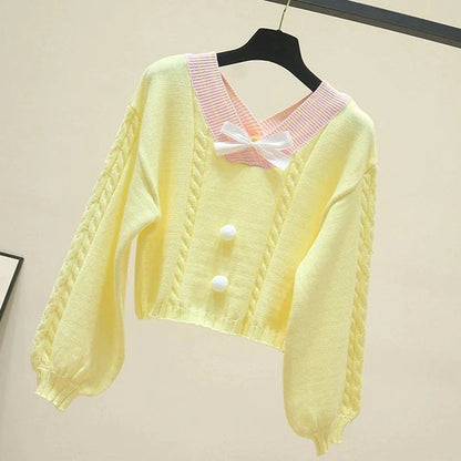 Must-Have Dreamy Vintage Pastel Women's Korean Style Sweater Be the Cutest Princess