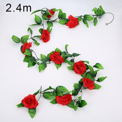 90cm Artificial Vine Plants Hanging Ivy Green Leaves Garland Radish Seaweed Grape Fake Flowers Home Garden Wall Party Decoration