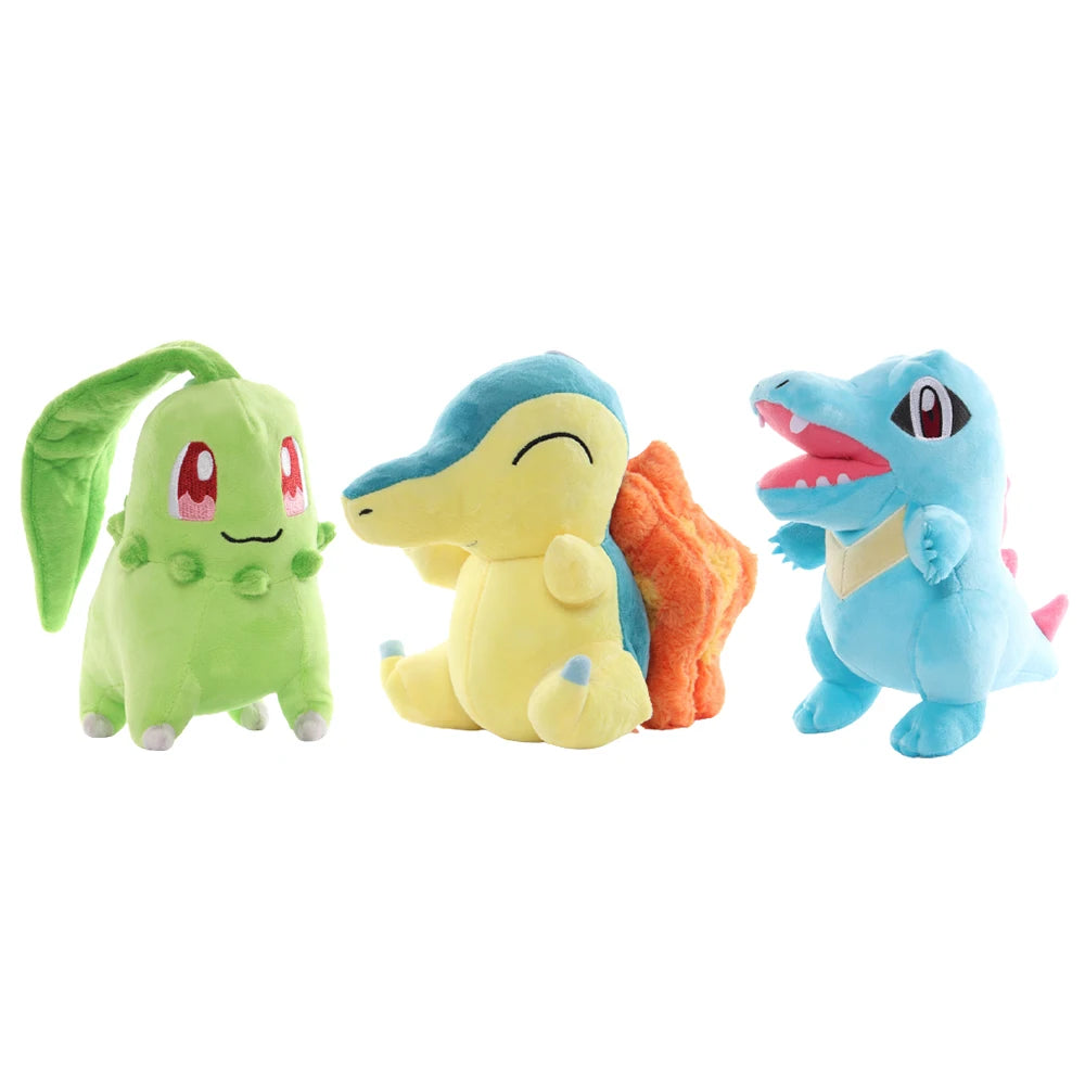 Pokemon Cyndaquil Chikorita Totodile Kawaii Plush Toy Stuffed Doll Christmas Birthday Gifts For Kids