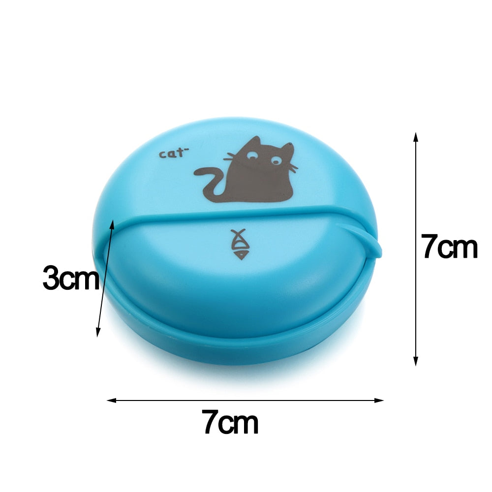 Round Earphone Case Multi-function ABS Wire Cable Organizer Rotary Storage Protective Data Line Box Headphone Storage Accessory
