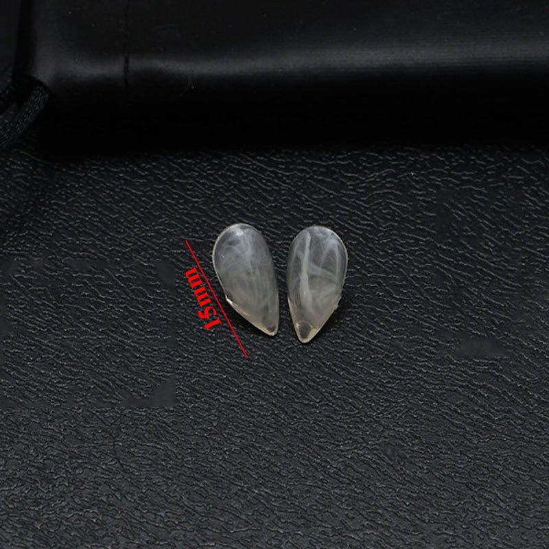 Adult Kids Halloween Vampire False Teeth Horrific Party Costume Transparent Dentures Cosplay Fangs Resin Fangs Free Shipping