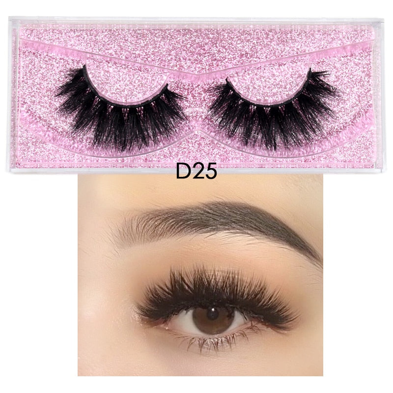 Visofree 5D Mink Eyelashes Long Lasting Mink Lashes Natural Dramatic Volume Eyelashes Extension Thick Long 3D False Eyelashes