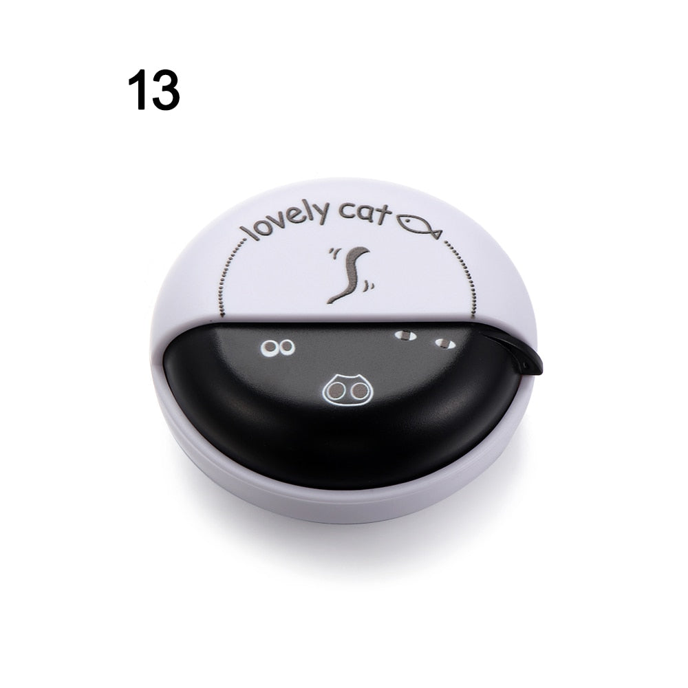 Round Earphone Case Multi-function ABS Wire Cable Organizer Rotary Storage Protective Data Line Box Headphone Storage Accessory