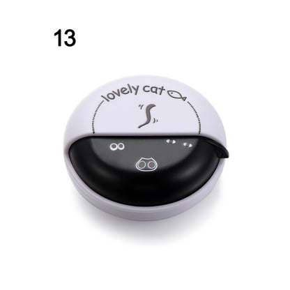 Round Earphone Case Multi-function ABS Wire Cable Organizer Rotary Storage Protective Data Line Box Headphone Storage Accessory