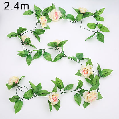 90cm Artificial Vine Plants Hanging Ivy Green Leaves Garland Radish Seaweed Grape Fake Flowers Home Garden Wall Party Decoration