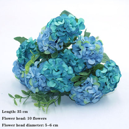 Blue variety autumn fake tea rose peony silk flower autumn gerbera daisy fake flower plastic DIY wedding home accessories