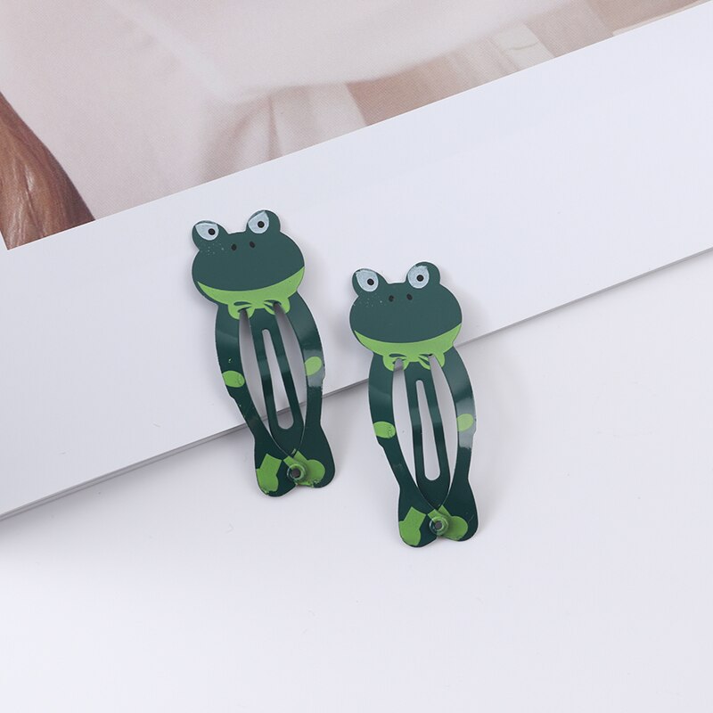 New Girls Cartoon Pattern Hairpins Cute Animal Rainbow Sweet Hair Clips Kids BB Clips Hair Accessories Fashion Barrettes Gift